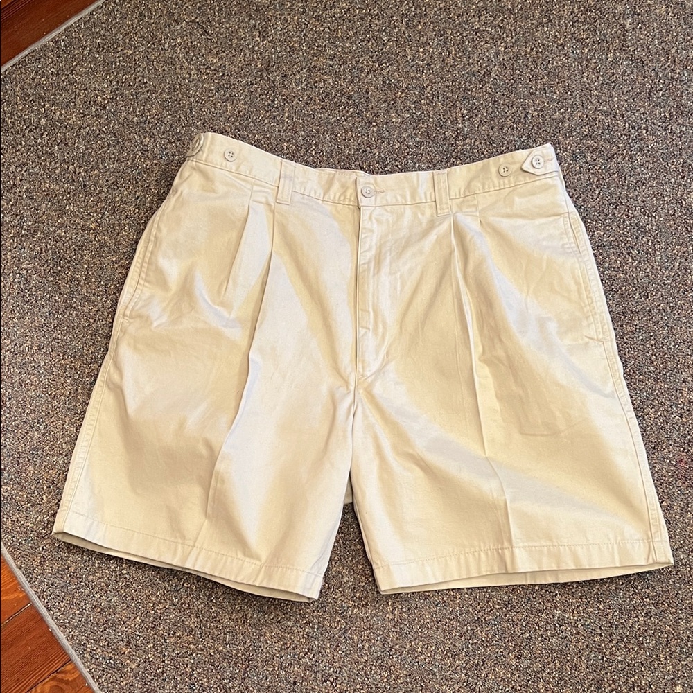 Cherokee Cream Flat Front Men's Shorts